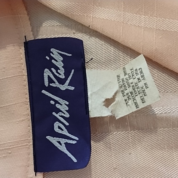 Women Light pink Career Suit Dress APRIL RAIN Pleated big buttons - Picture 6 of 9